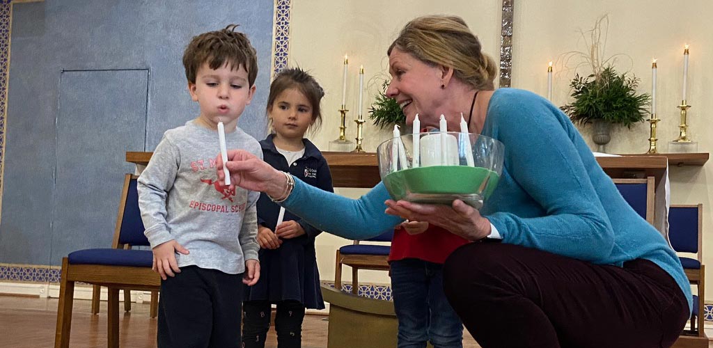 Preschool student at Chapel